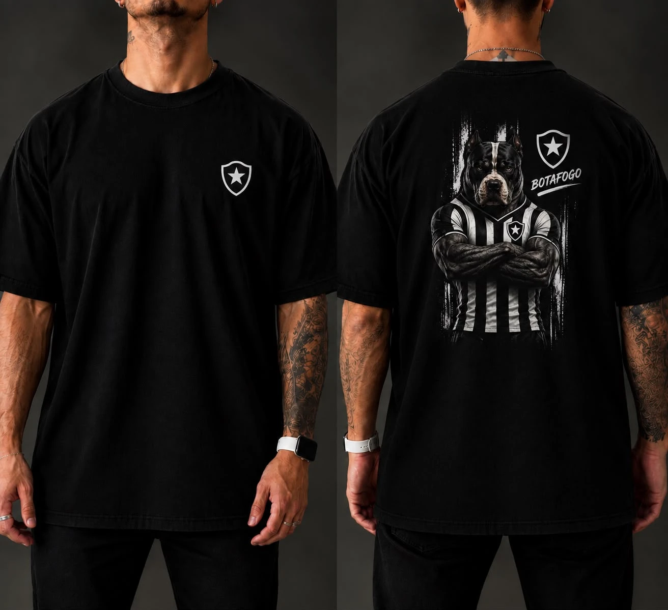 Camiseta Botafogo Pitbull O Poderoso Alvinegro