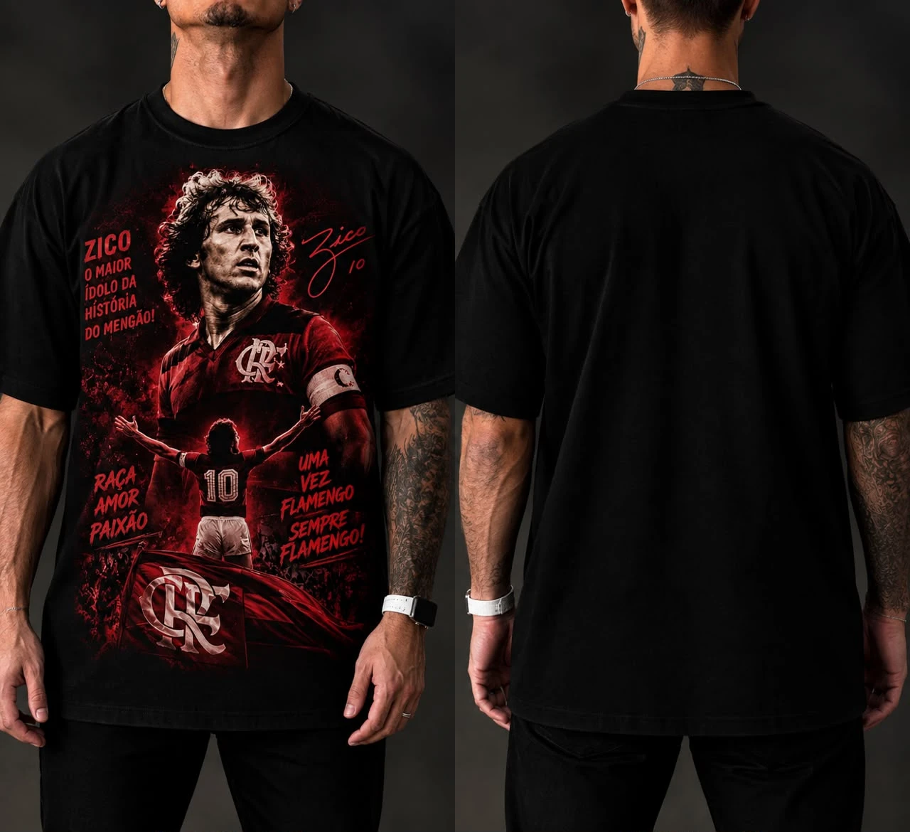 Camiseta Flamengo Zico O Maior da Nação